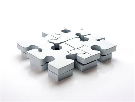 Premium Photo | Puzzle Pieces Coming Together Collaboration and