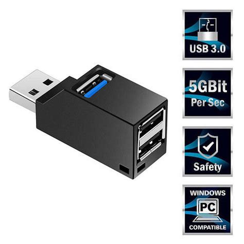 Мини USB 3.0 хаб для ноутбука/ПК. USB разветвитель/концентратор (ID ...