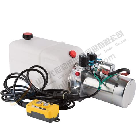 12v Tipper Trailer Mini Hydraulic Power Unit Single Action Hydraulic