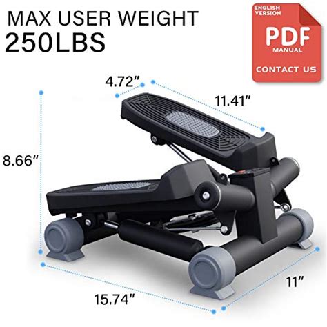 Hapichil Steppers For Exercise Mini Stair Under Desk Bike Pedal