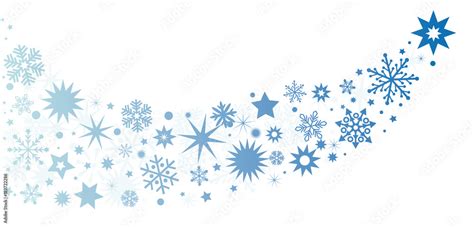 Banner Weihnachtsdeko Blaue Sterne Stock Vektorgrafik Adobe Stock