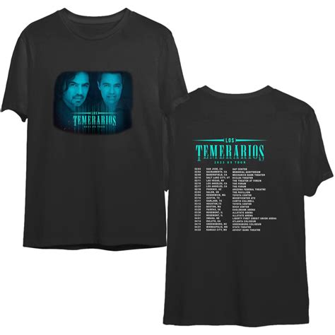 Los Temerarios Shirt Los Temerarios Us Tour Tee Designed