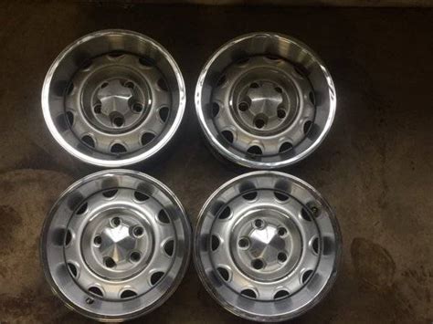 For Sale Set Of Mopar 14 Lbp Rallye Wheels Complete For B Bodies