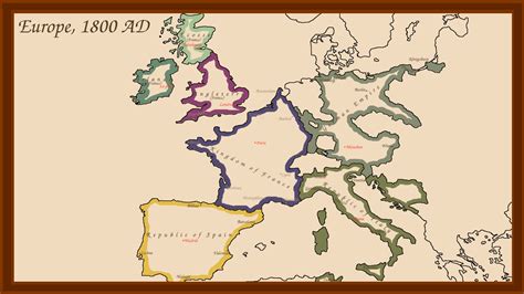 Political Map Of Europe 1800