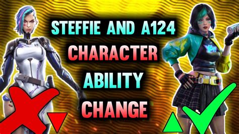 A124 AND STEFFIE CHARACTER ABILITY CHANGE AFTER OB33 UPDATE A124