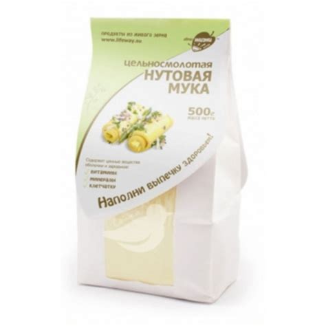 Мука нутовая цельносмолотая "Образ жизни", 500 г - купить с доставкой ...