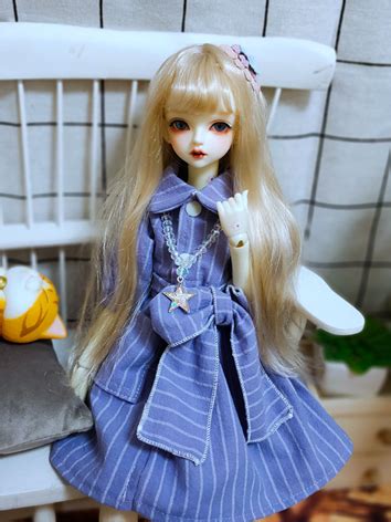 Bjd Clothes Girl Purple Dress Outfit Set For Msd Mdd Size Ball Jointed