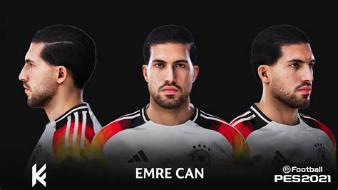 Pes 2021 New Face And Hair Emre Can 2024 4k Youtube