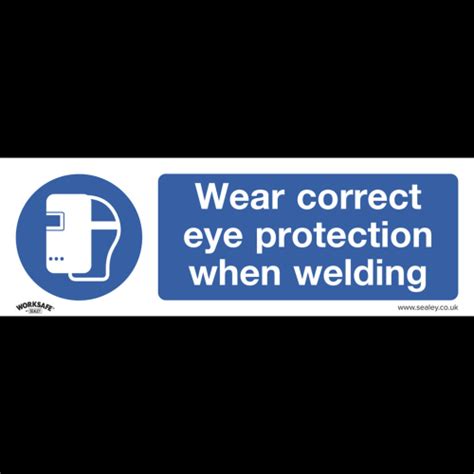 Mandatory Safety Sign Wear Eye Protection When Welding Self