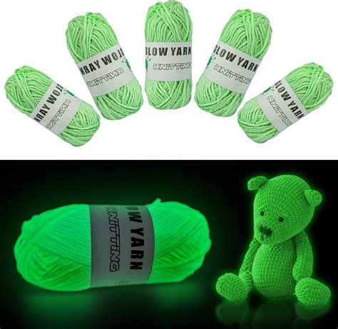 Amazon Rolls Glow In The Dark Yarn For Crochet Yards Upgrade