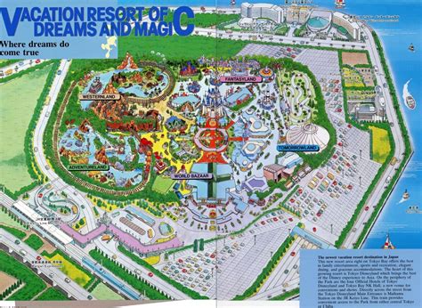 Tokyo Disneyland Guide Map