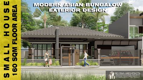 Modern Asian Bungalow House Exterior Design Shorts Youtube