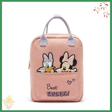 Zara Disney Mochila Mickey Minnie Pato Donald Bolsa De Mensajero De