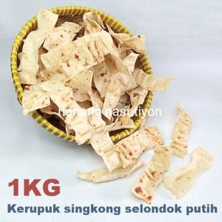 Jual KRUPUK KERUPUK SINGKONG SLONDOK SELONDOK PUTIH MENTAH PEDAS MANIS