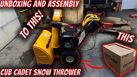 New Cub Cadet 3x Snow Blower Unboxing Assembly First Start Up Youtube