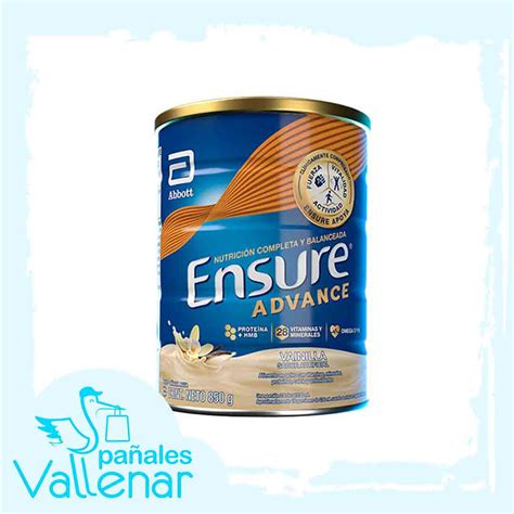 Ensure Advance Vainilla 850gr Pañales Vallenar Tienda Online