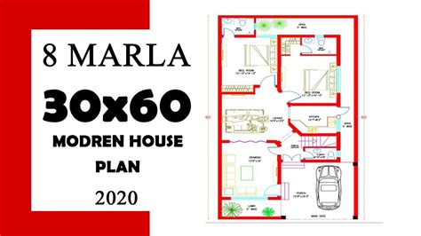 30 X 60 FEET HOUSE PLAN 8 MARLA HOUSE DESIGN 30X60 GHAR KA NAKSHA