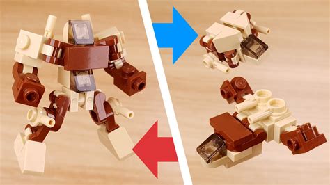 How To Build Lego Brick Mini Combiner Transformer Mech Cliffhanger