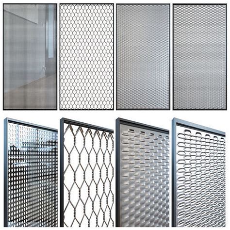 Perforated Metal 3D Model CGTrader