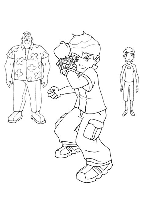 Desenhos do Ben 10 para Imprimir e Colorir