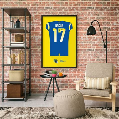 Los Angeles Rams Puka Nacua Autographed Jersey Framed Print - Etsy