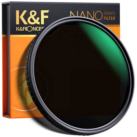 Фильтр K&F 82 мм Nano X с переменной величиной ND32-ND512 (5-9 stop ...