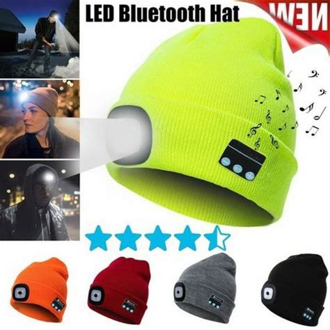 Bonnet Tricoté Bluetooth Lumière Led Noir Cdiscount Bricolage