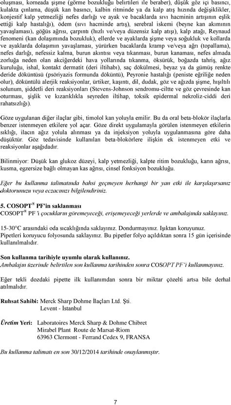 KULLANMA TALİMATI COSOPT PF OFTALMİK ÇÖZELTİ Göze uygulanır PDF