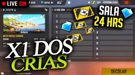 Free Fire Ao Vivox Dos Criasala Personalizada Premiado K Dima X