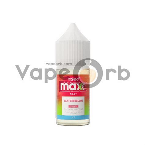 Naked Max Salt Watermelon Ice Synthetic Vape Juice E Liquid