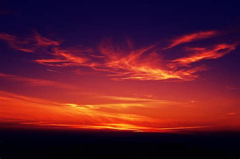 Sunset, dark, twilight, sky, clouds, HD wallpaper | Peakpx