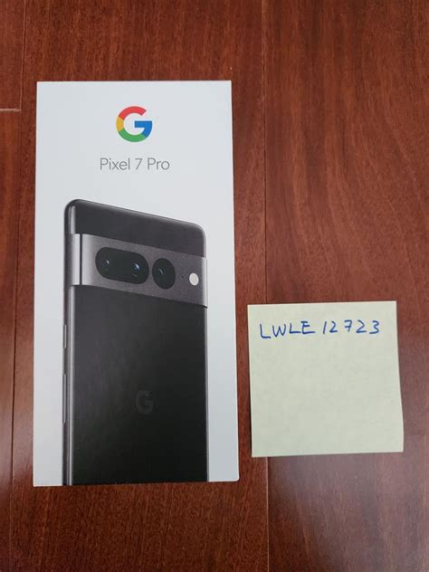 Google Pixel 7 Pro Unlocked Obsidian 256GB 12GB GE2AE LWLE12723