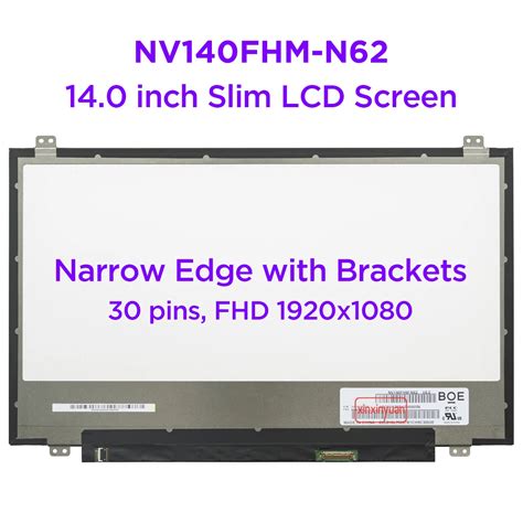 14 0 Inch IPS Laptop LCD Screen NV140FHM N62 Fit N140HCE EN1 72 NTSC