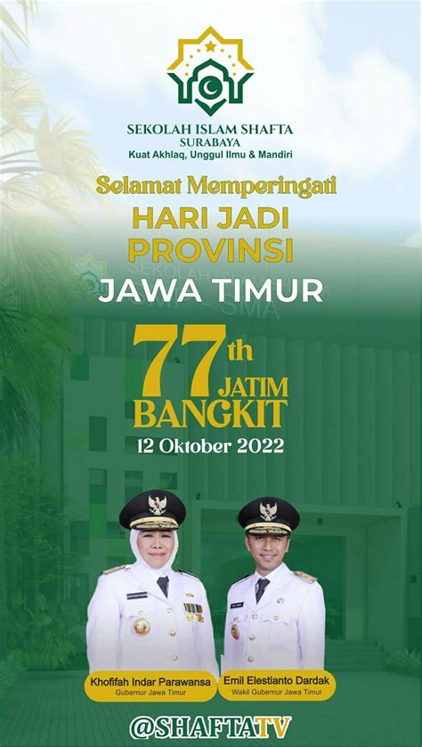 Hari Jadi Provinsi Jawa Timur Ke Sekolah Islam Shafta Surabaya