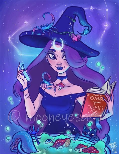 ♏ Happy Scorpio Season To My Fellow Scorps Here S Scorpio As A Witch Drawn By Me 🦂 R