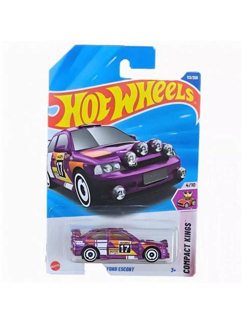 Mattel Hot Wheels L C Ford Escort Purple Compact Kings Ozon