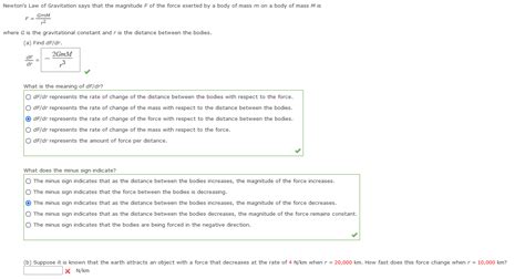 Solved Newton S Law Of Gravitation Says That The Magnitude F Chegg