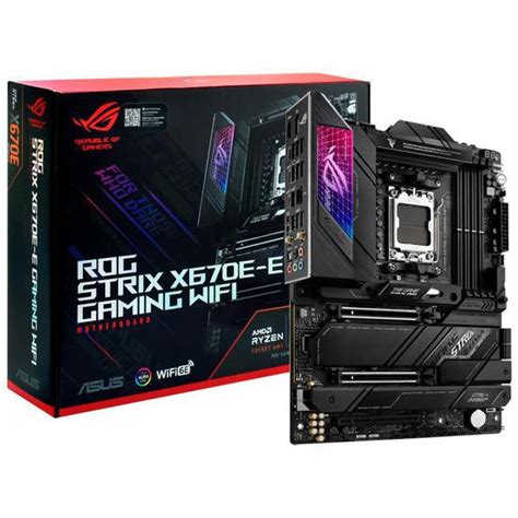 Placa M E Asus Rog Strix X E E Gaming Wi Fi Amd Soquete Am No