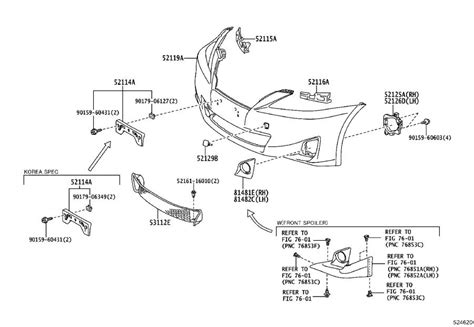 Lexus Is 250 Cover Front Bumper Body Interior 5211953948 Genuine Lexus Part