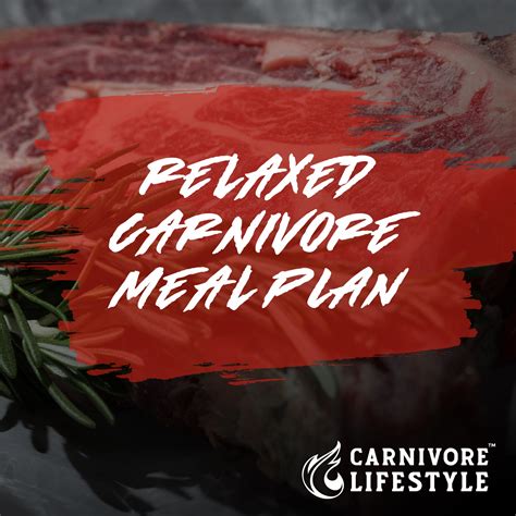 Relaxed Carnivore Meal Plan - Carnivore Lifestyle™️