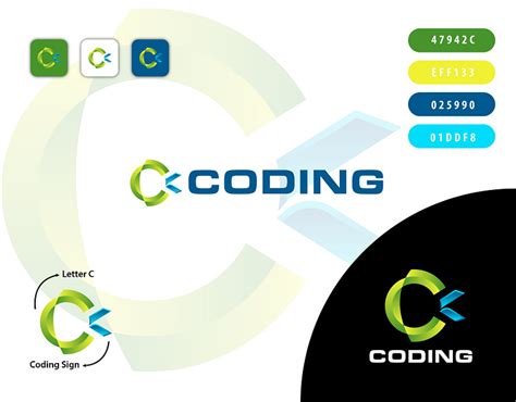 Coding - Logo Design (Unused ) by Graphic Aim on Dribbble