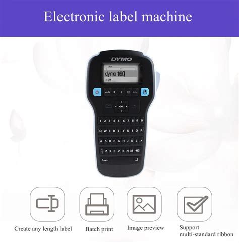 DYMO Labelmanager 160 - Portable Label Printer for DYMO D1 Adaptor Labels