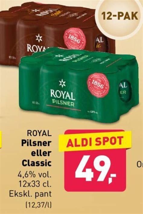 Royal Pilsner Eller Classic Tilbud Hos Aldi