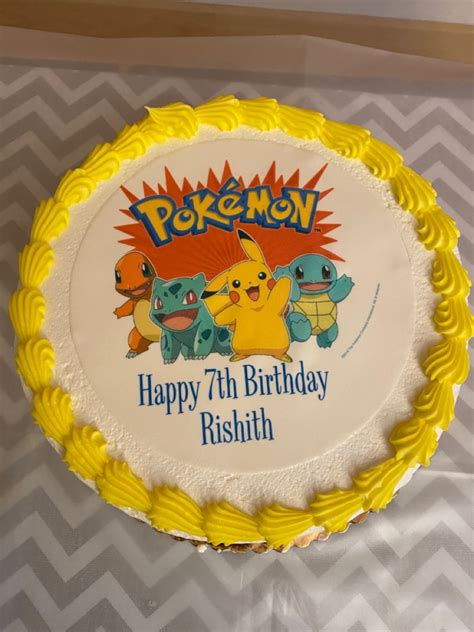 Pokemon cake | Pokemon cake, Happy 7th birthday, Birthday cake