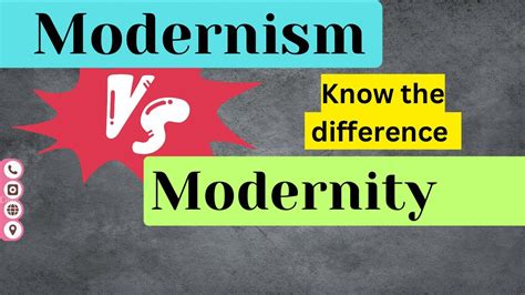 Modernism Vs Modernity Differences You Should Know YouTube