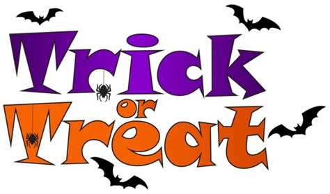 Trick or Treat PNG Clip Art | Halloween clipart free, Halloween clipart ...