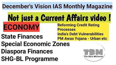 Economy December S Vision IAS Monthly Magazine YouTube