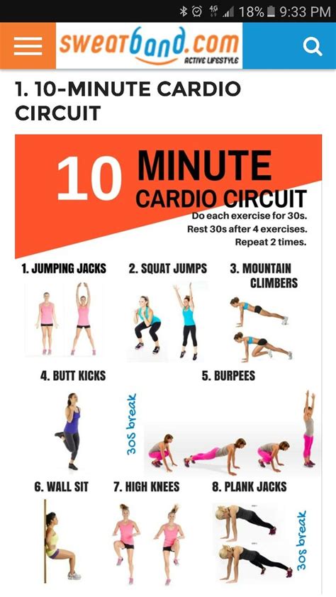 Pin By Emily Baker On Work It Cardio Workout Cardio Indoor Workout