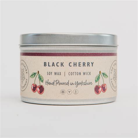 Black Cherry Candle The Yorkshire Candle Company