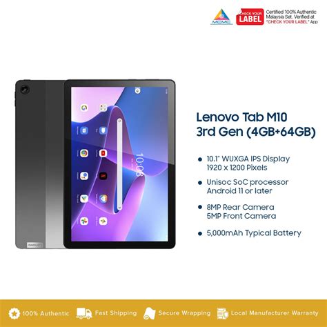 Lenovo Tab M Rd Gen Price In Malaysia Specs Kts